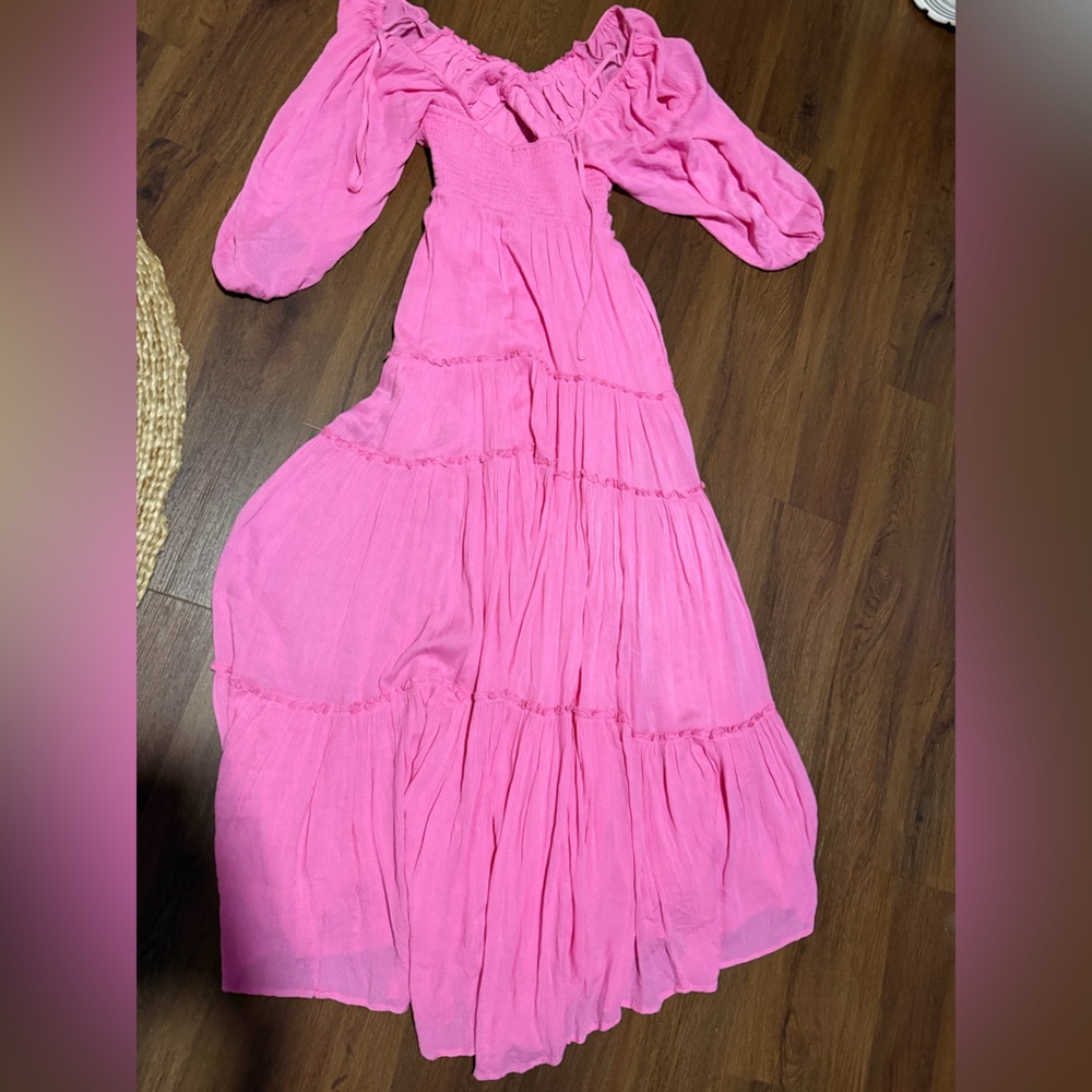 FREE PEOPLE
You're A Jewel Maxi pink rare spring boho casual resort revolve $148 - Picture 13 of 14